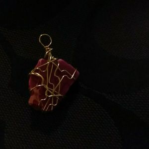 Handmade Jewelry - Wire wrapped stone pendant Handmade Jewelry - Wire wrapped stone pendant